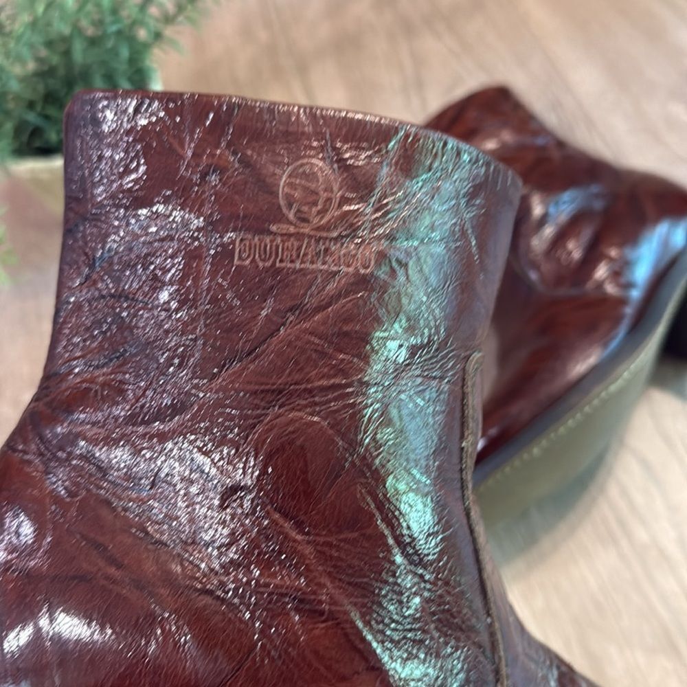 DURANGO MENS GEUINE LEATHER WINE/DARK RED WESTERN BOOTS SIZE 7 WIDE EEEUC - Picture 2 of 11